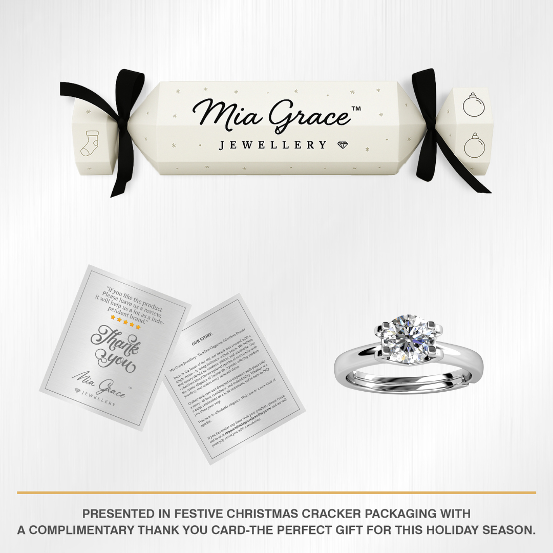 18K Gold Plated 925 Silver Moissanite Diamond 1 Carat