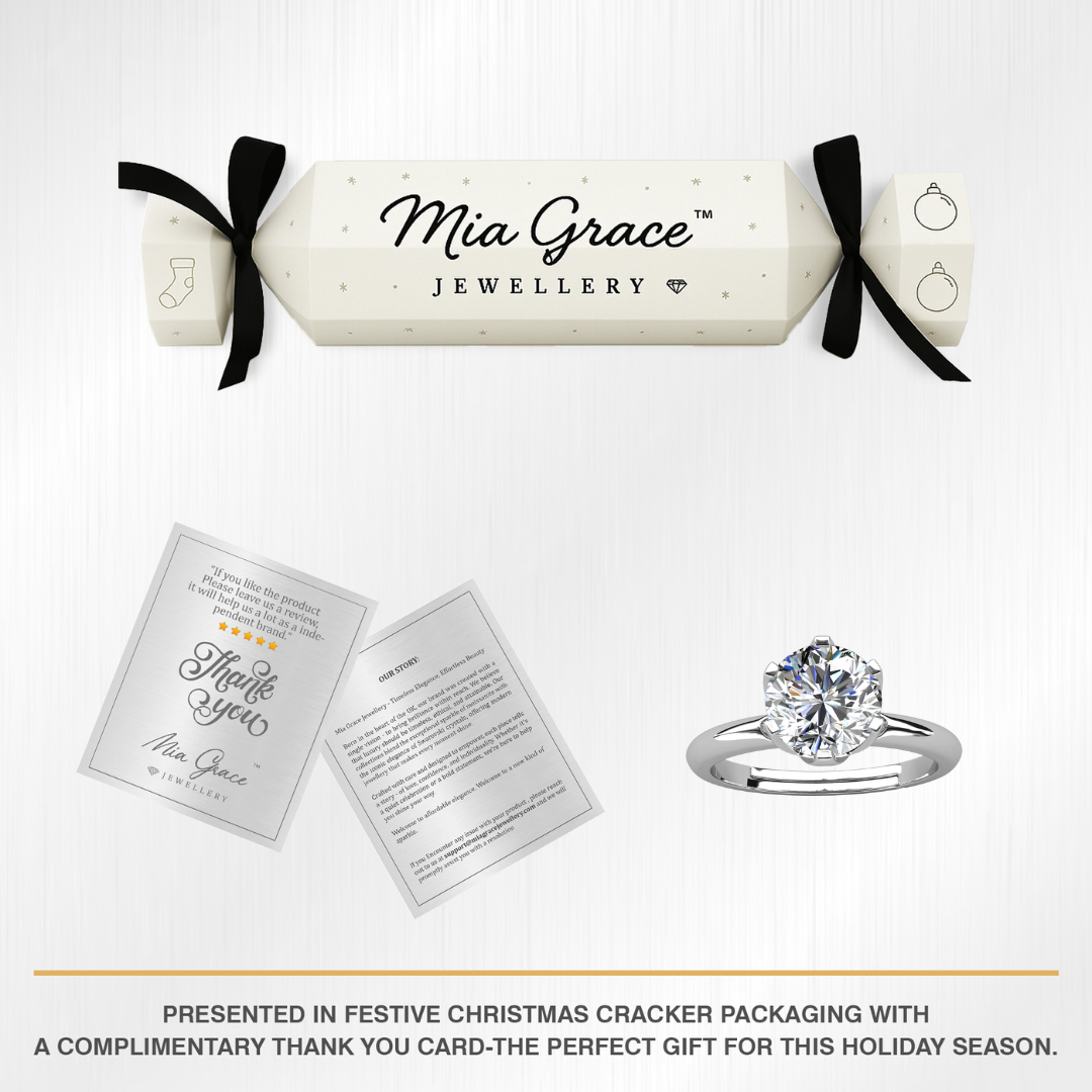 Brilliant Cut Lab Grown 1ct Moissanite Diamond Jewellery Classic 925 Silver Solitaire (Copy)