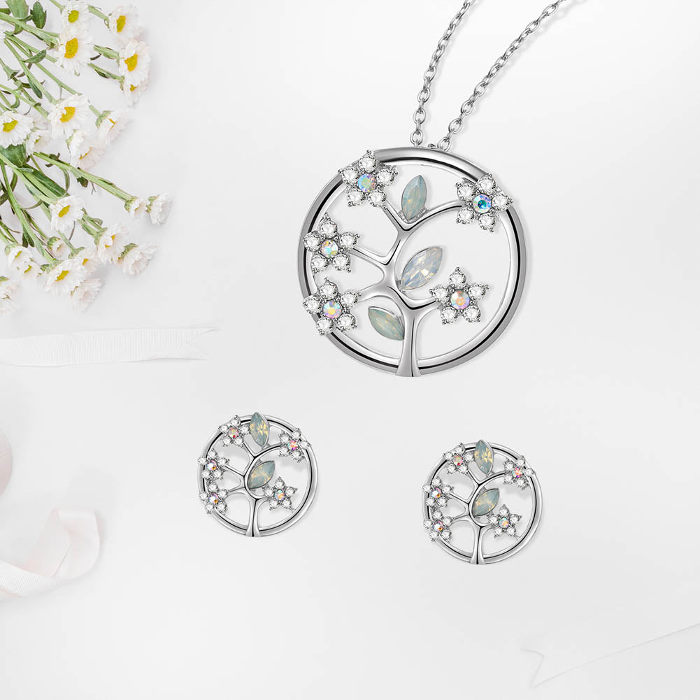 Crystal Tree of Life Medallion Set