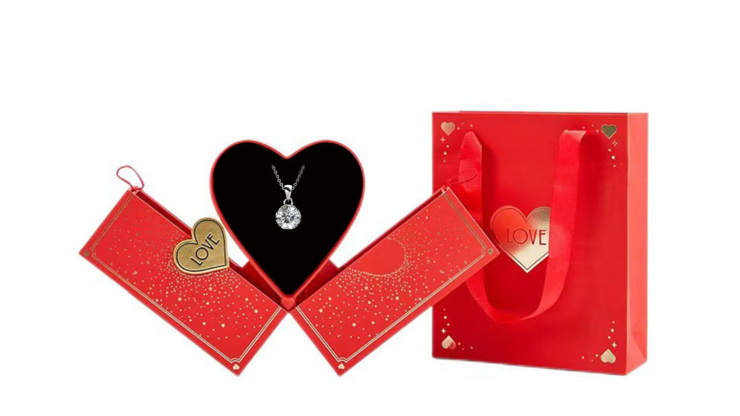 1crt Moissanite Diamond Pendant.