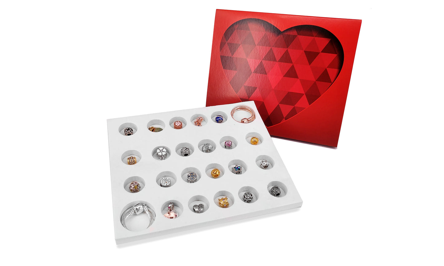 With Love Luxury Charms and Bracelet Box.
