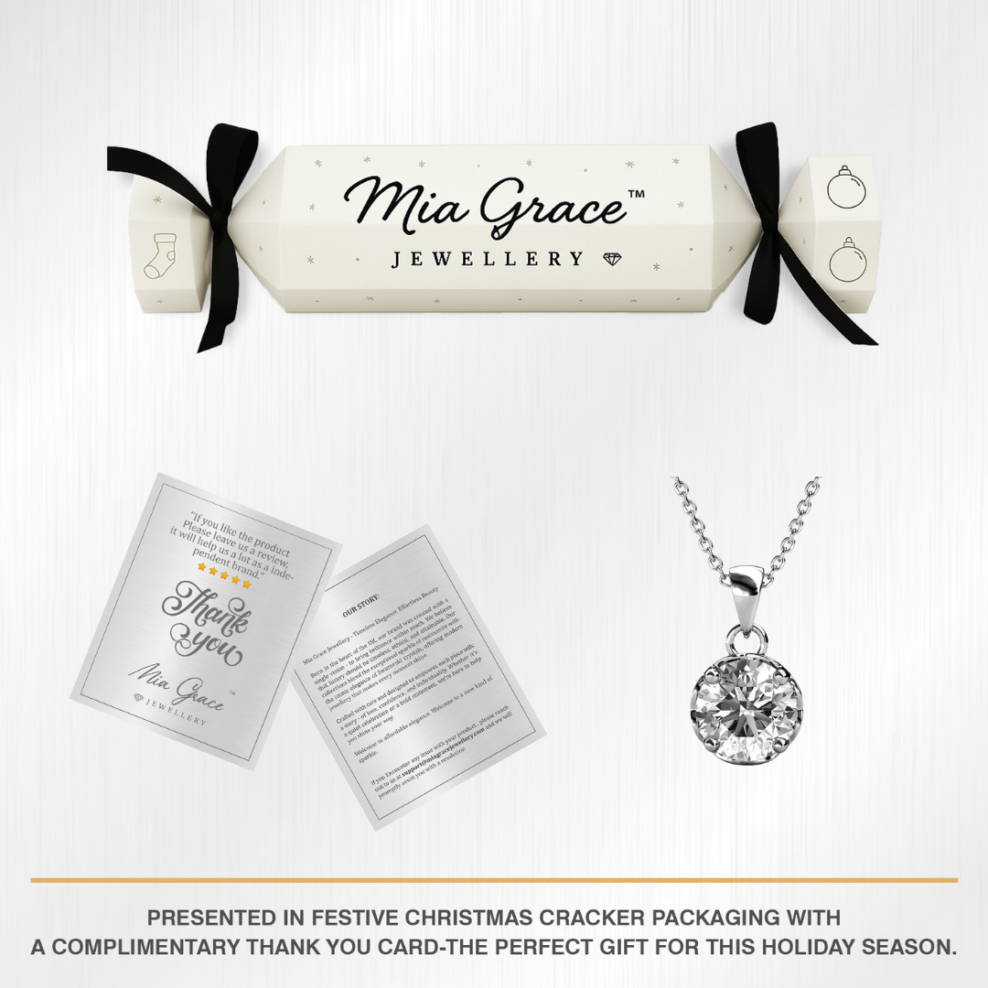 Mia Grace Jewellery MGJ™ 1ct Moissanite Pendant Necklace 925 Sterling Silver