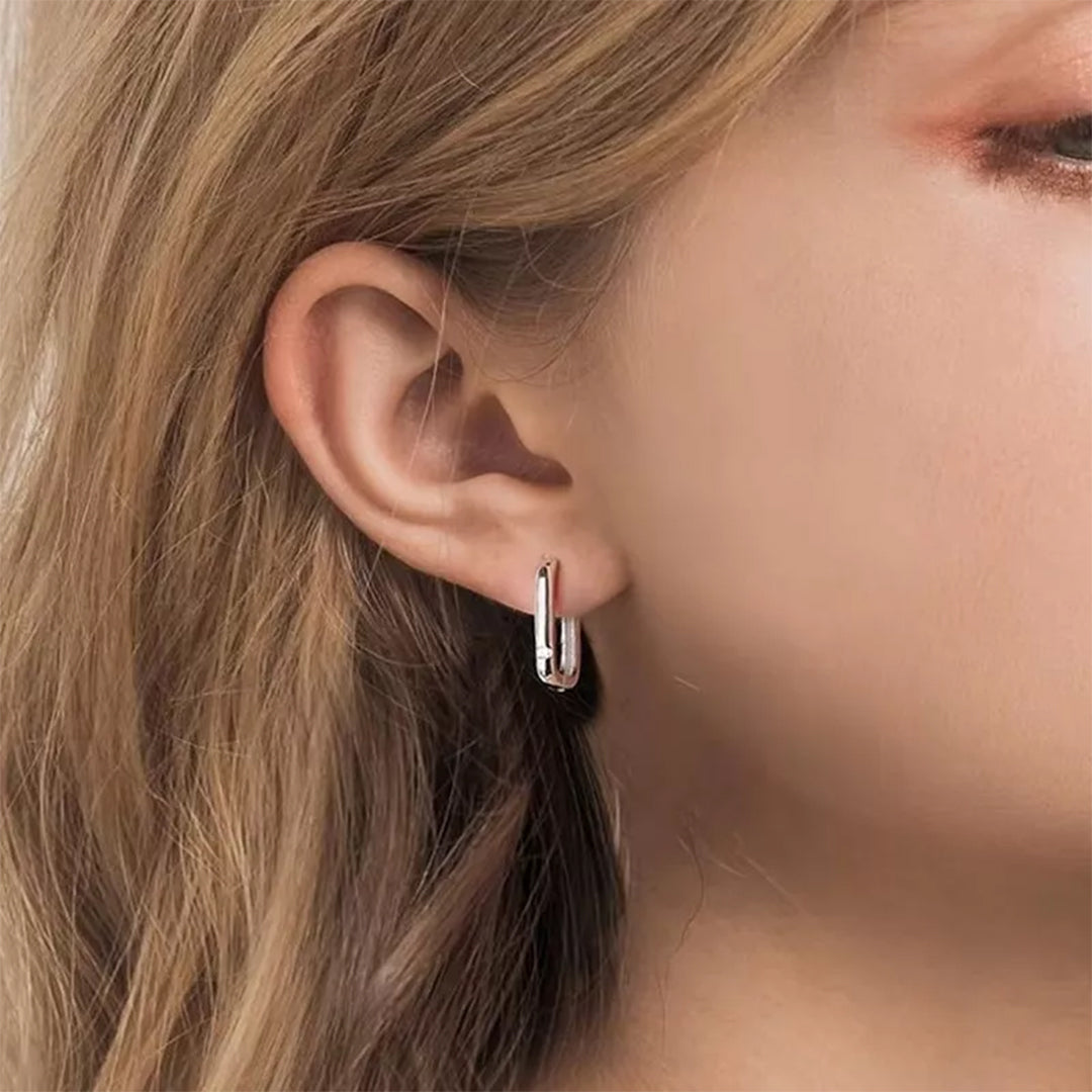 MGJ™ 1ct Moissanite Hoop Earrings | 925 Sterling Silver, VVS1 Clarity ,18K White Gold Plated