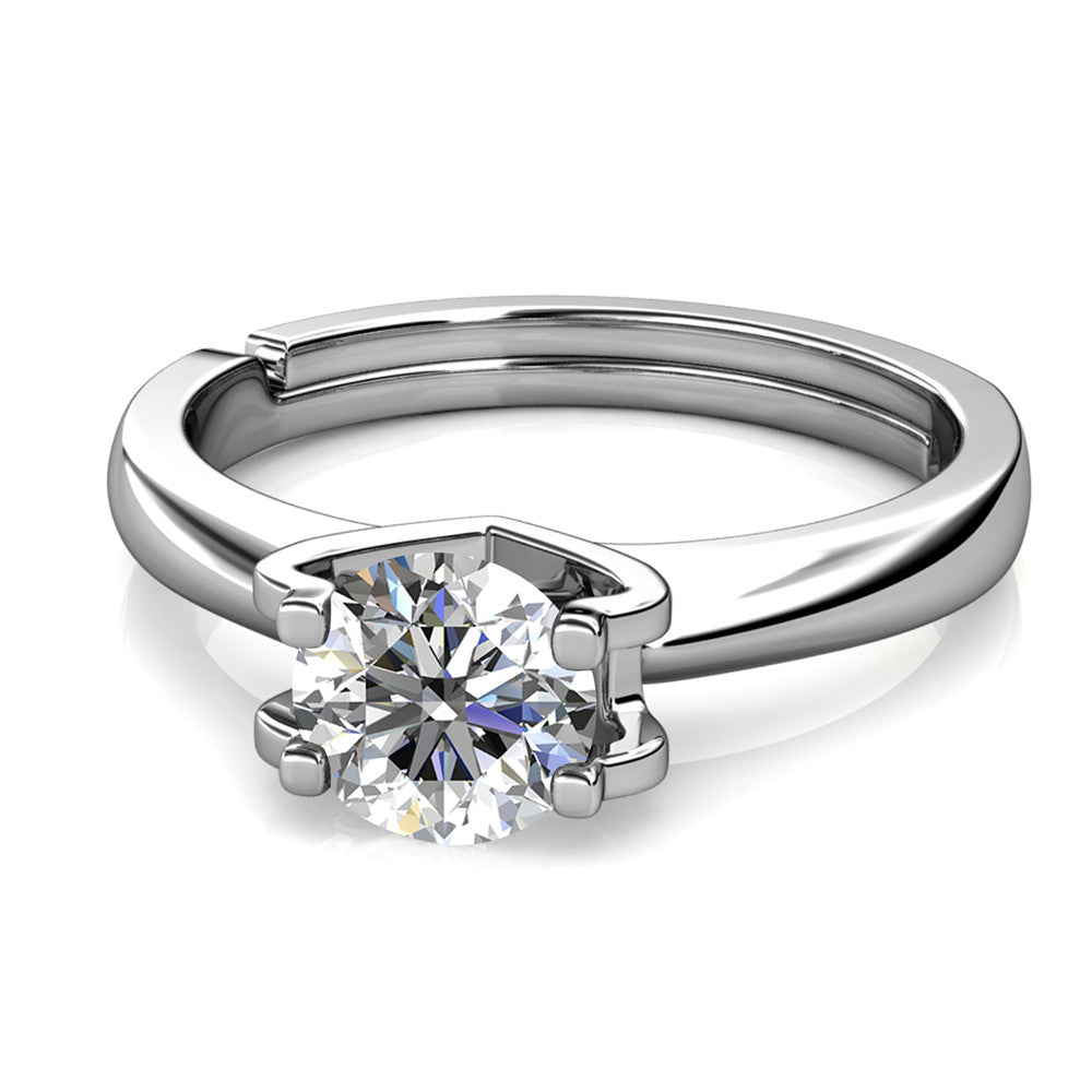 18K Gold Plated 925 Silver Moissanite Diamond 1 Carat