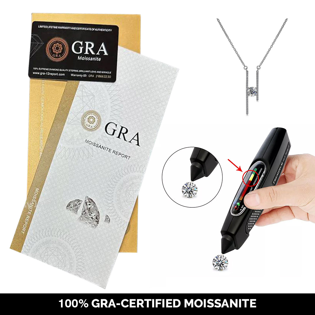 Silver Auteur Moissanite Diamond H Pendant