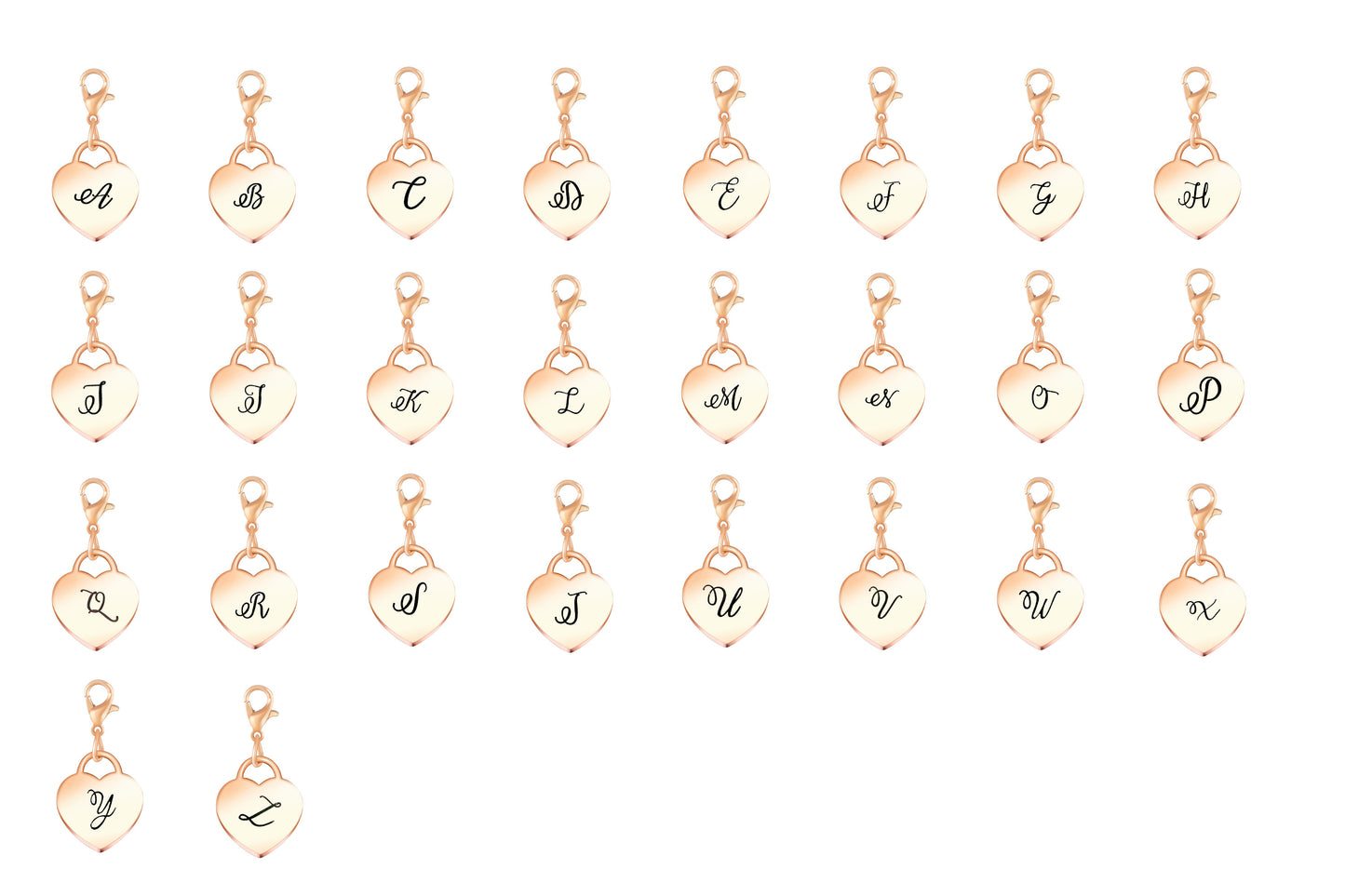 Heart Toggle Initial Bracelet