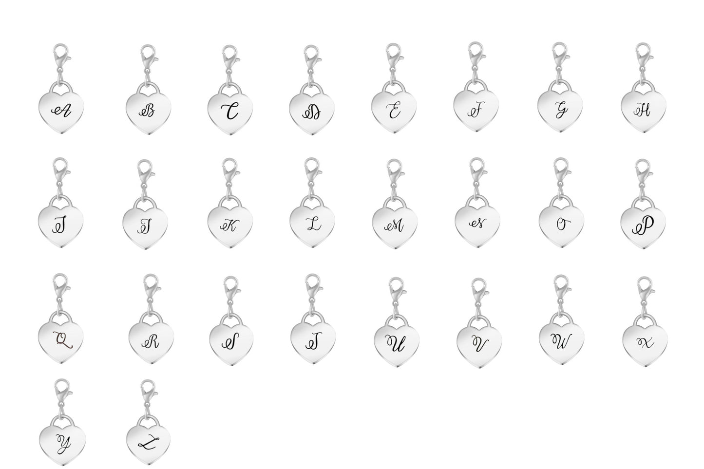 Heart Toggle Initial Bracelet