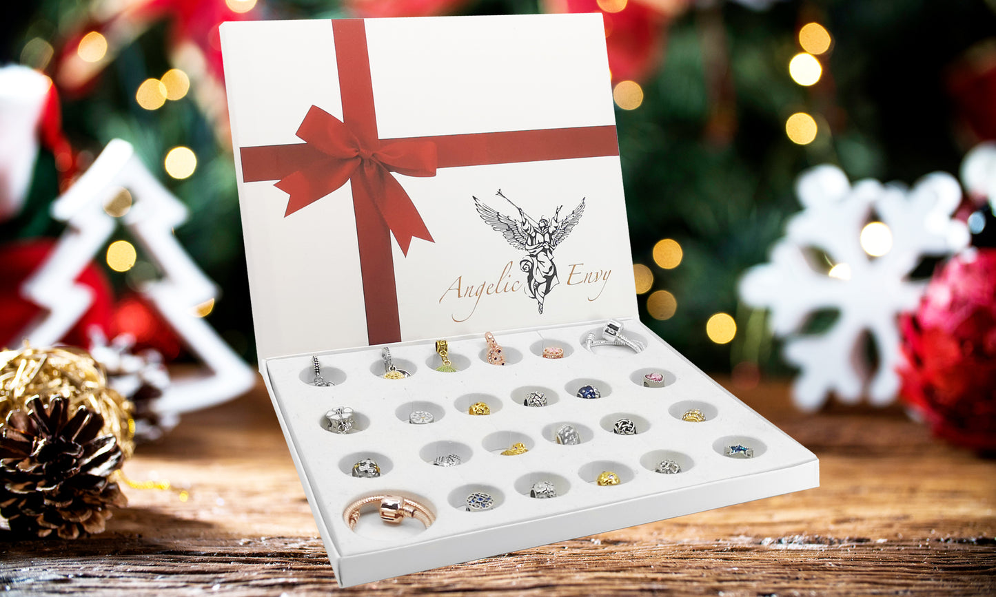 CHRISTMAS Angelic Envy Luxury Charms and Bracelets Box Set Made with Swarovski Crysta