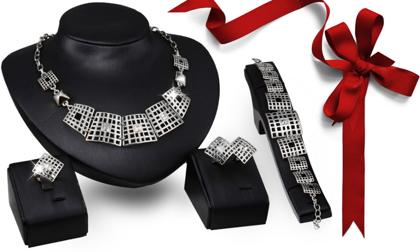 Gladiator Statement 4 Piece Set Encrusted with Swarovski® Elements