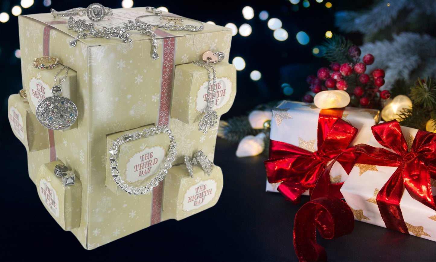 12 Days Luxury Twelve tide Jewellery Advent Gift Box