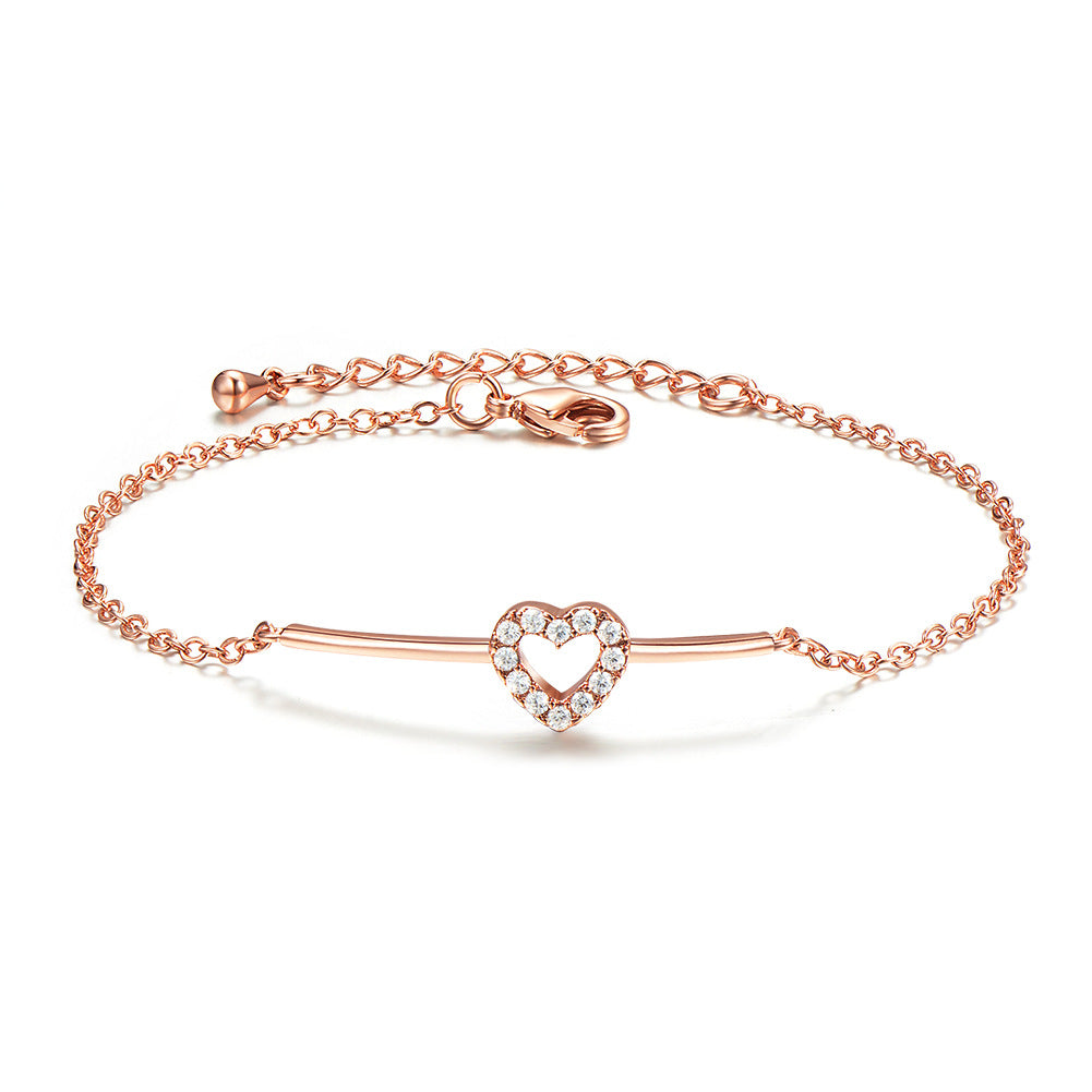 Pave Heart Bracelet
