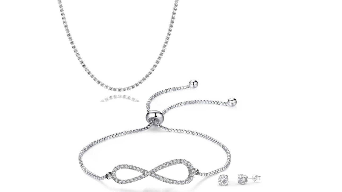 Pave Tri Set