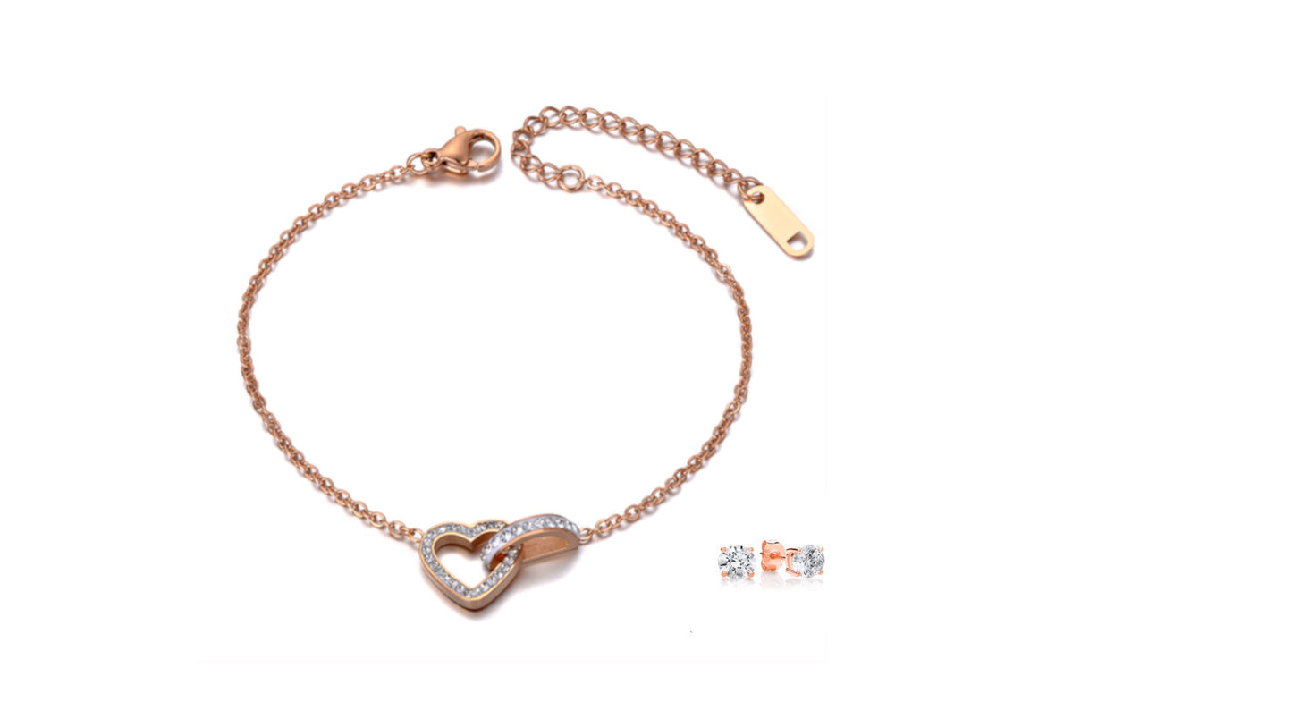 Pave Heart Bracelet