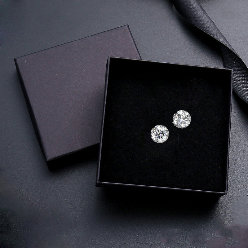 Brilliant Cut Moissanite Diamond Earrings