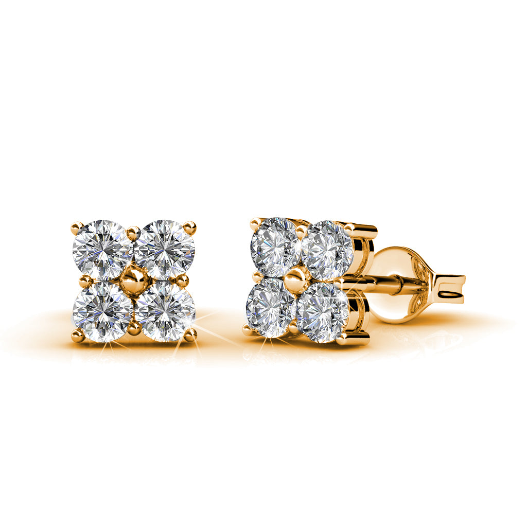Sweet Square Stud Earrings