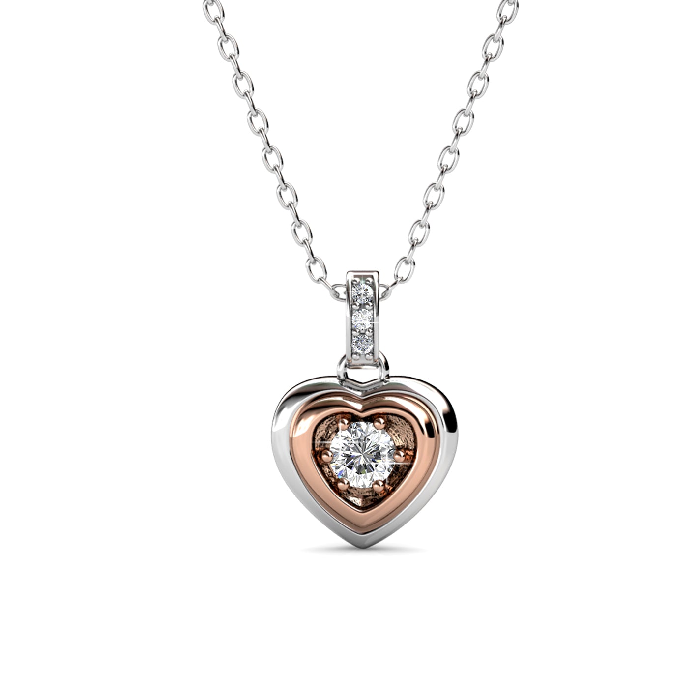 Magic Heart Pendant & Earrings Set