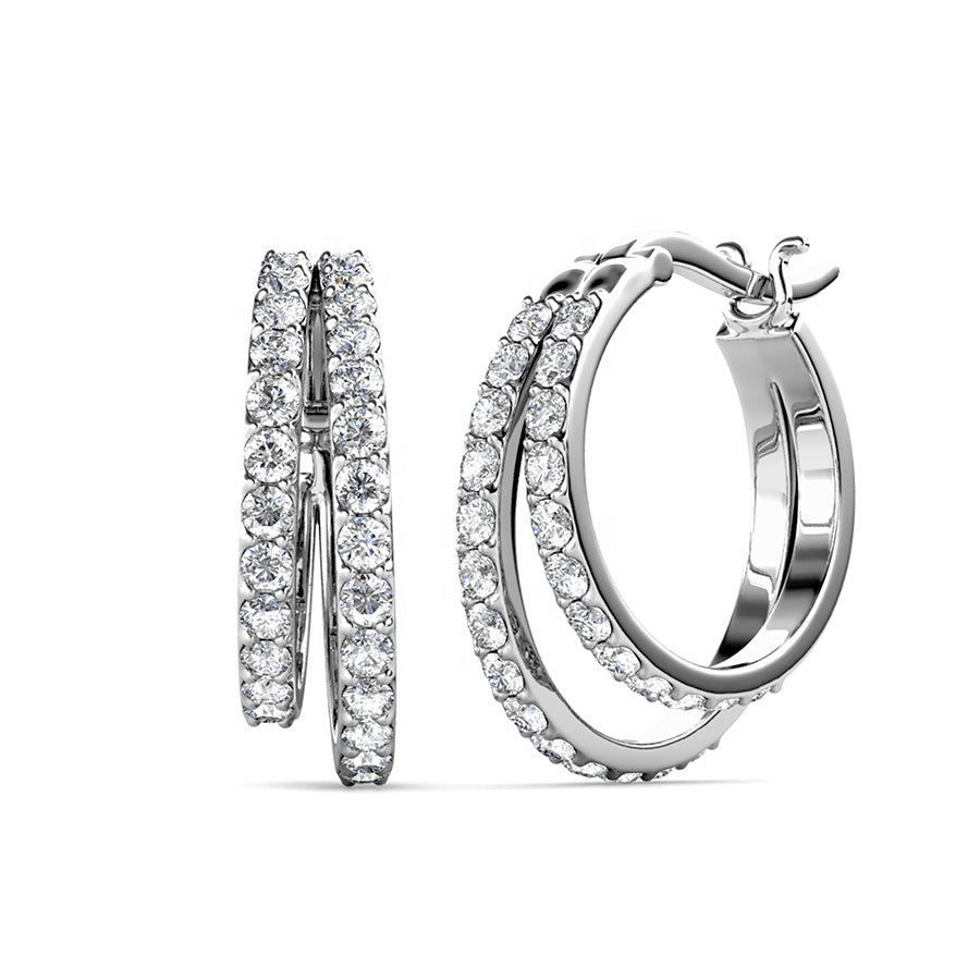 Duo Circle Earrings
