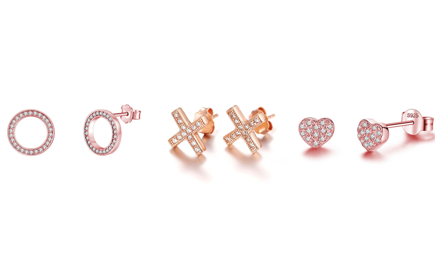 Pave Earring 3 Pack