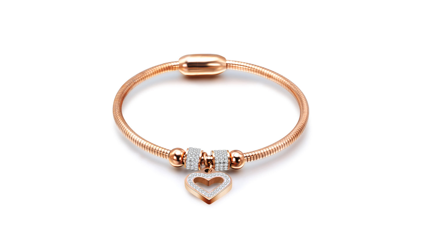 Heart Charm Bracelet