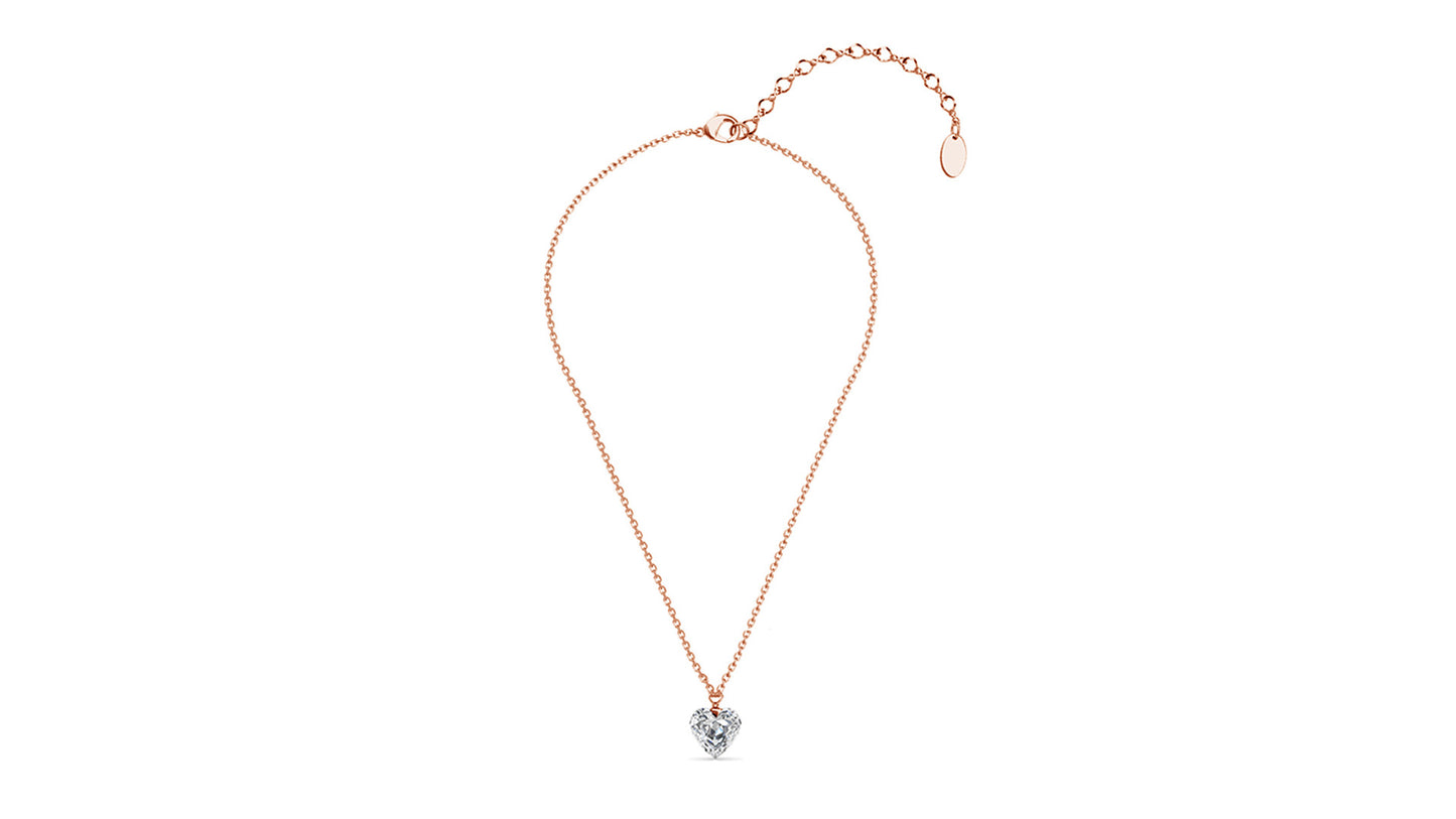 Clear Heart Set Silver