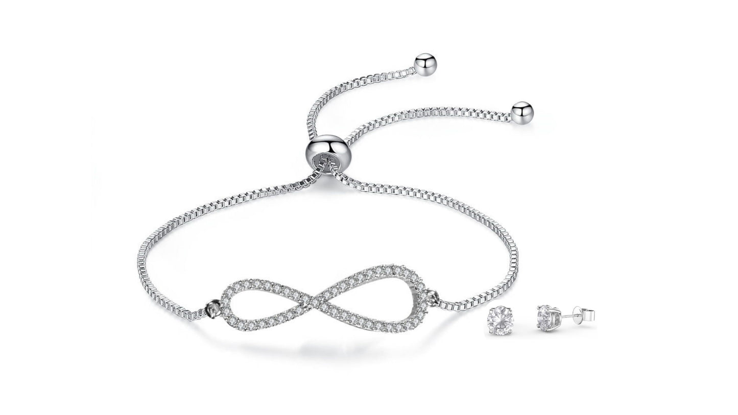 Infinity Bracelet & Earring Set