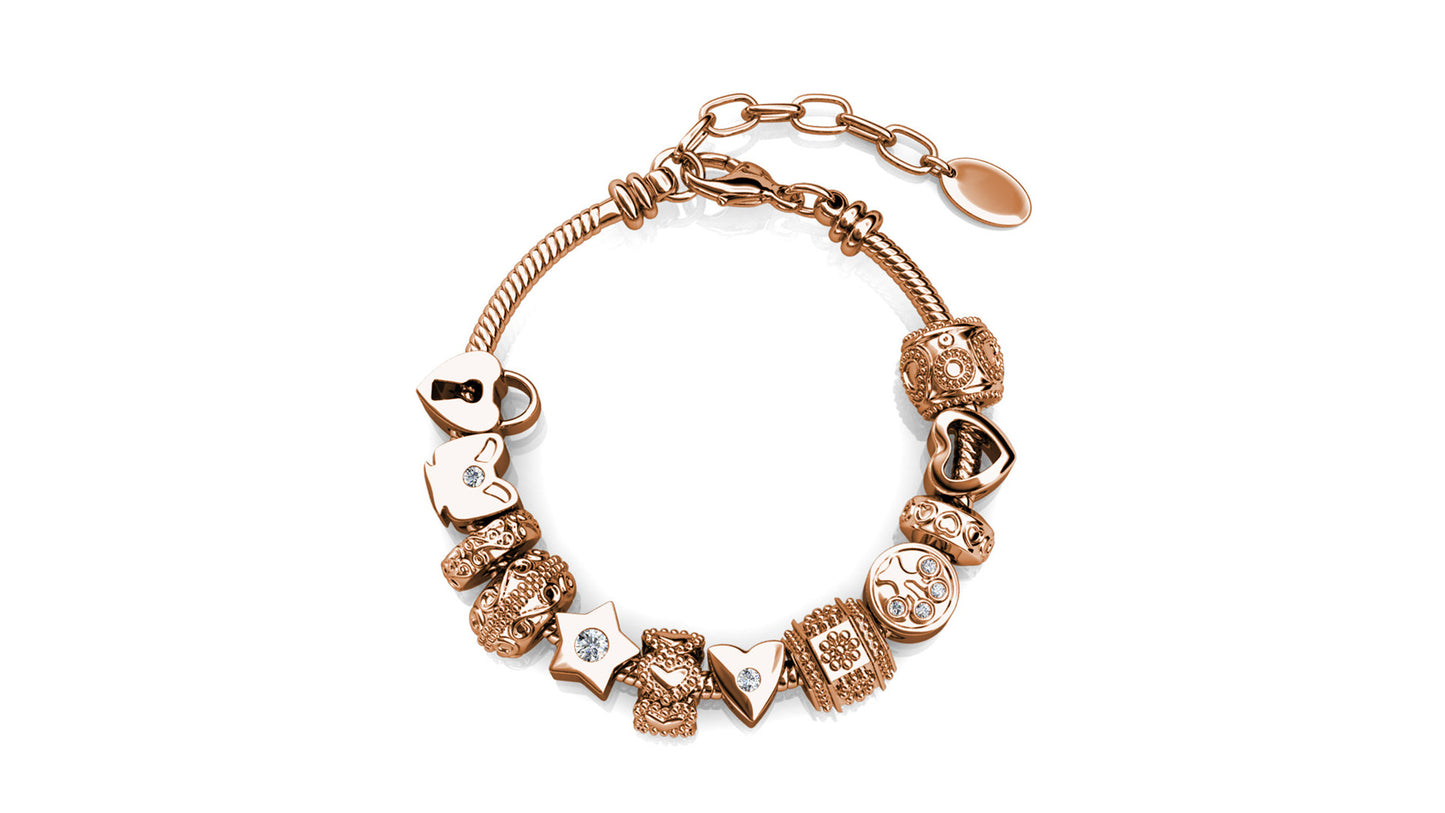 Stars & Heart Charm Bracelet