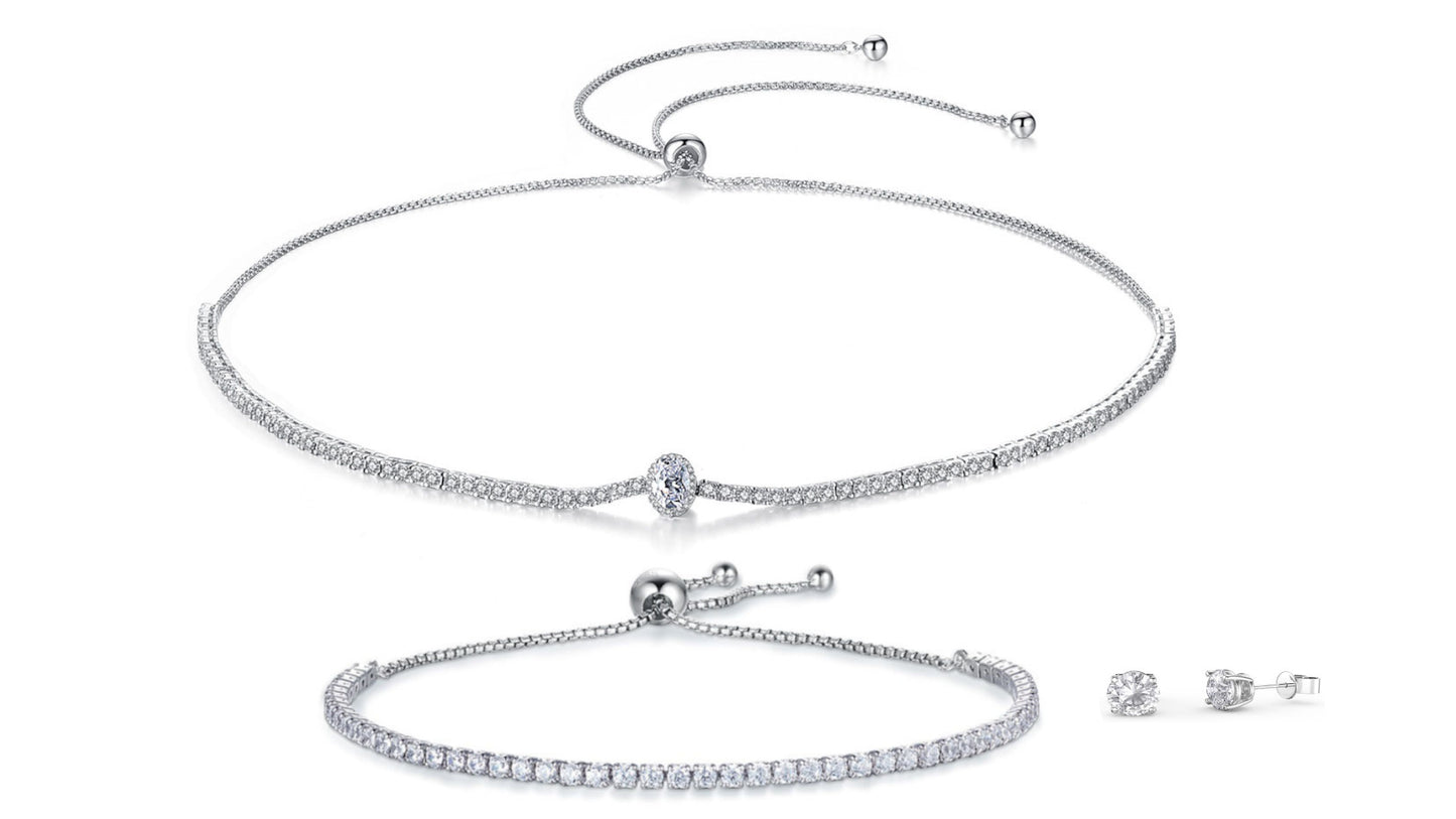 Pave Tri Set
