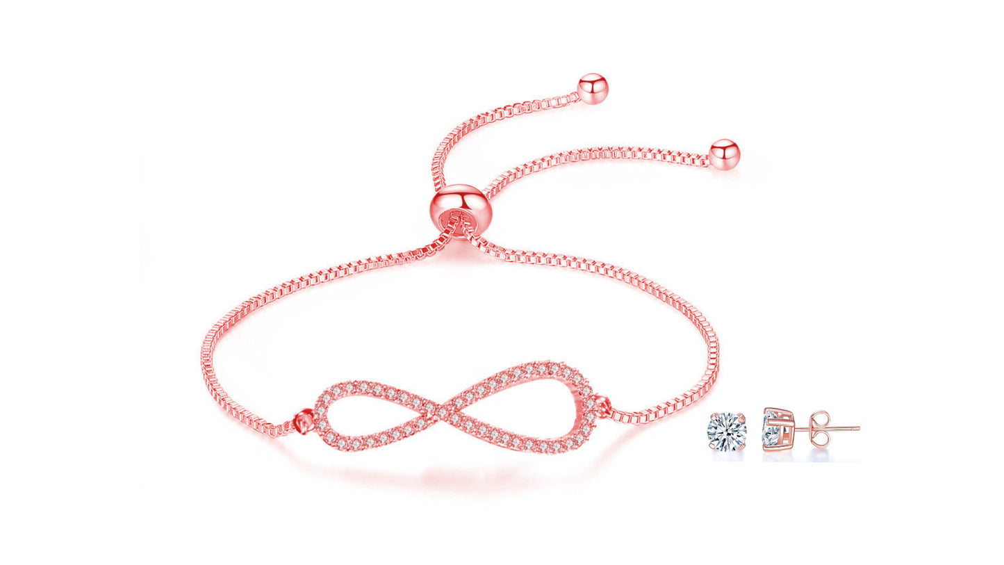 Infinity Bracelet & Earring Set