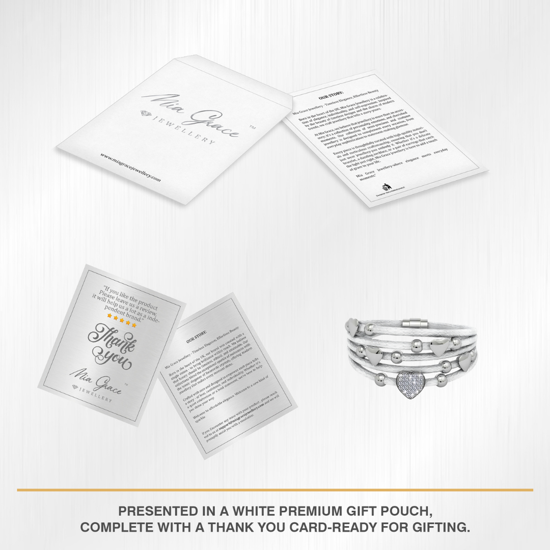 Leather Heart Bracelet