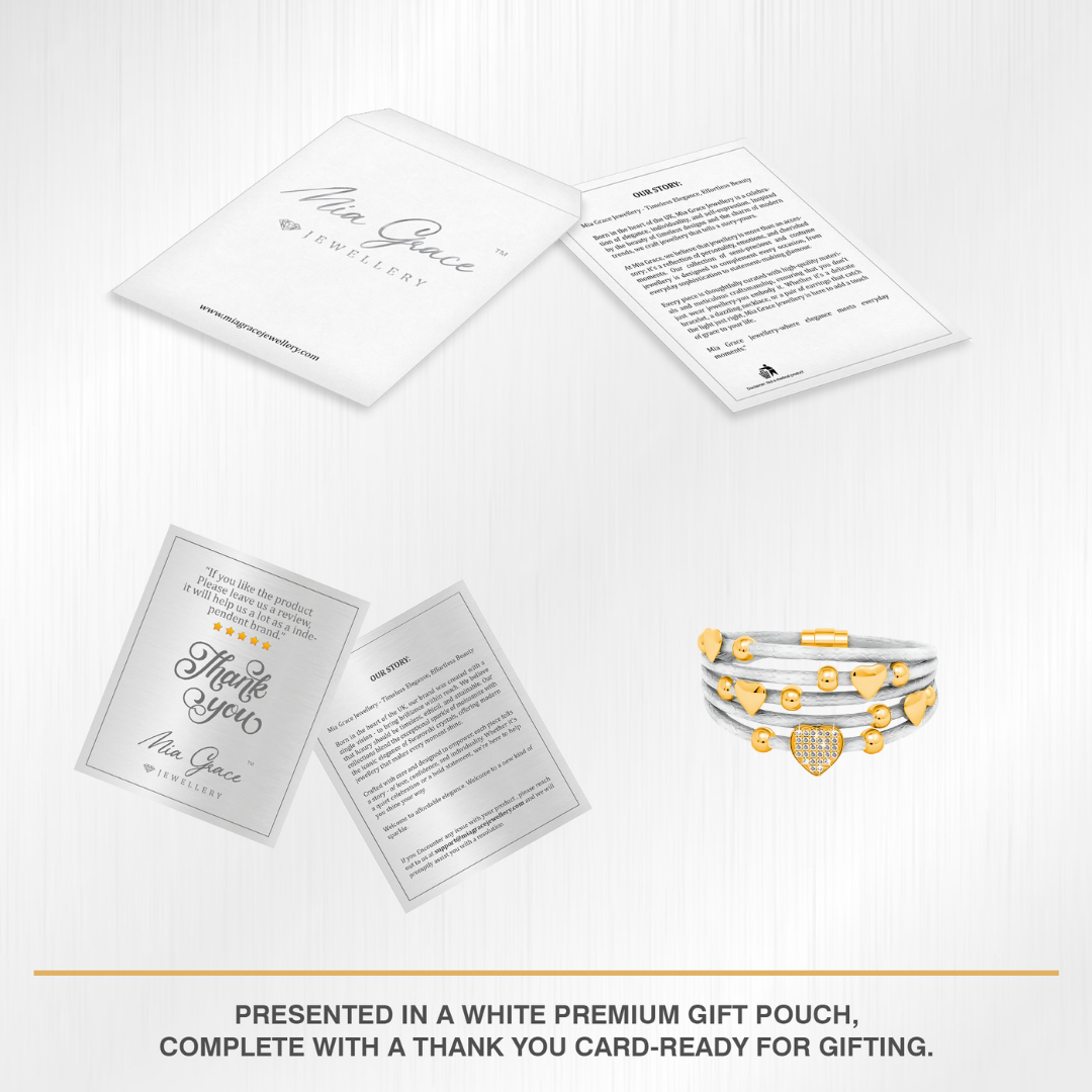 Leather Heart Bracelet