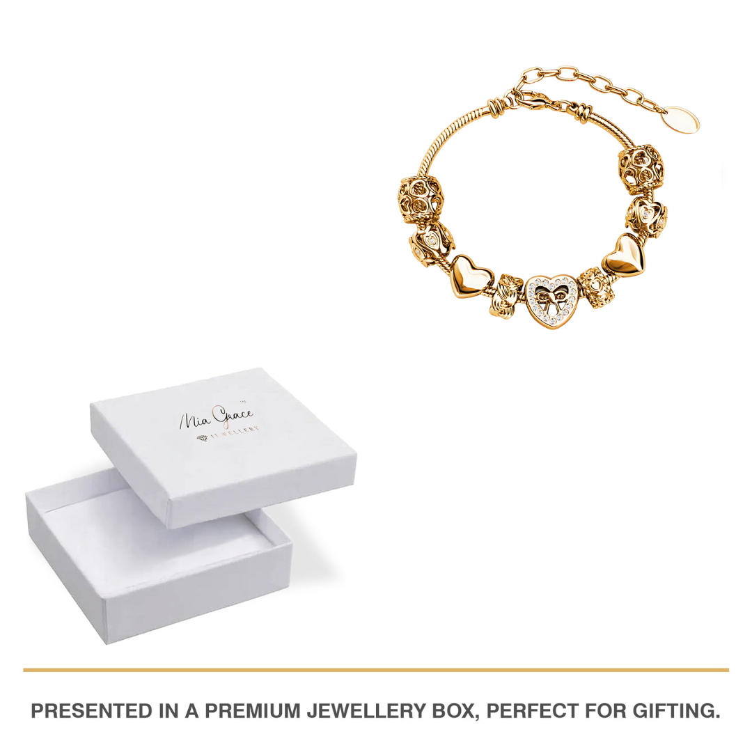 MGJ™ Women's Heart Charm Bracelet