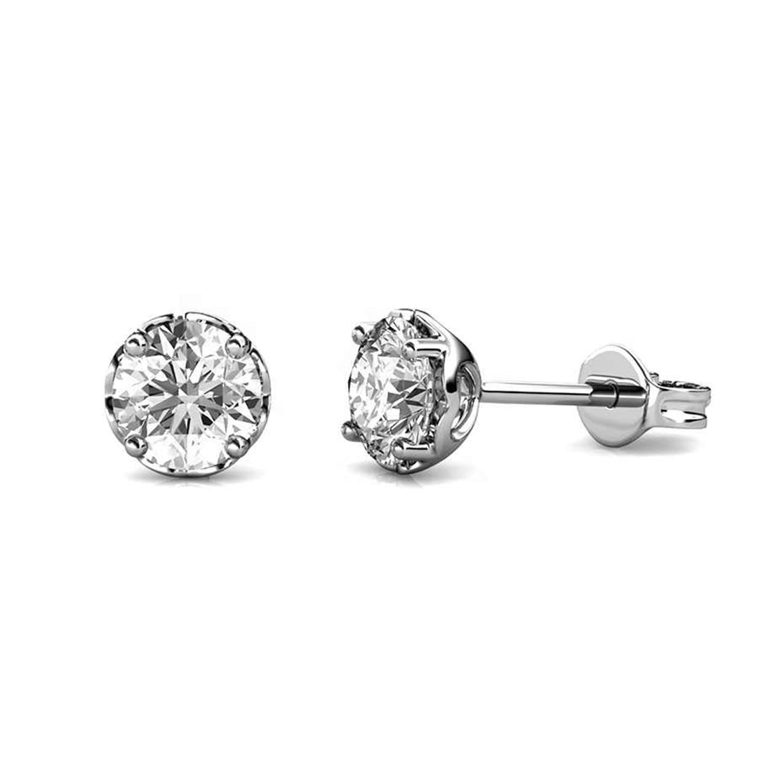 MGJ™ 1ct Moissanite Earrings Studs | 925 Sterling Silver