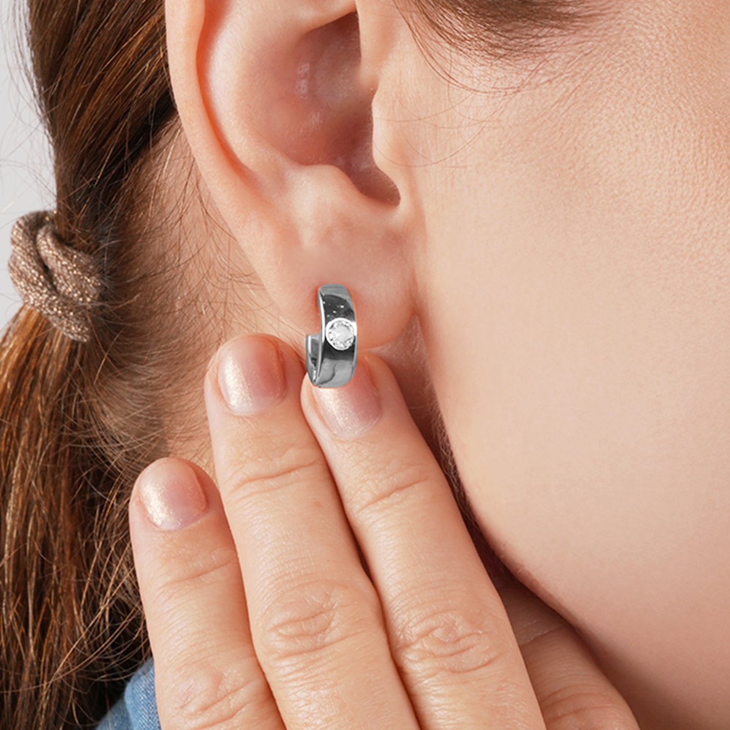 Crystal Hoop Earrings