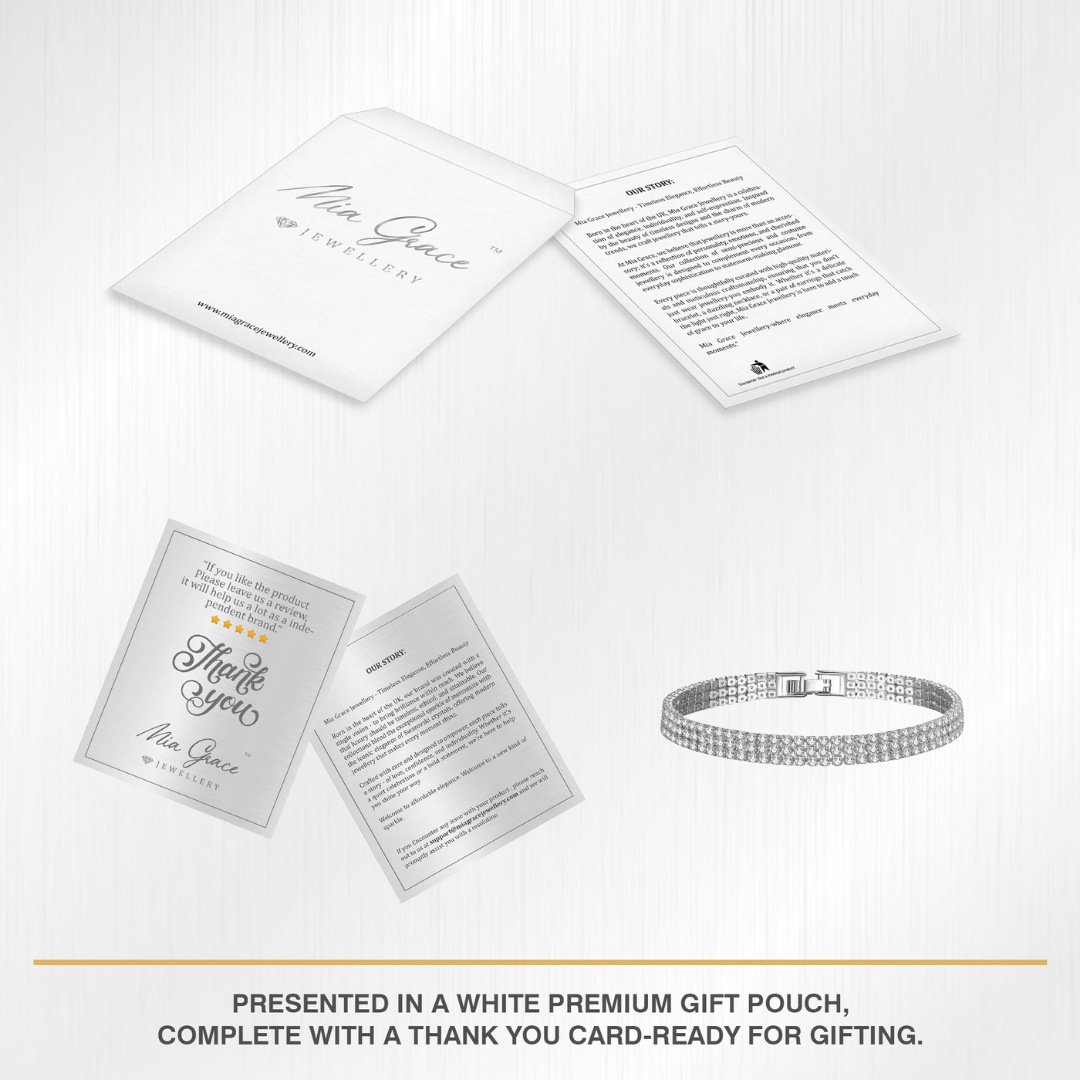 Three Row Pave Bracelet