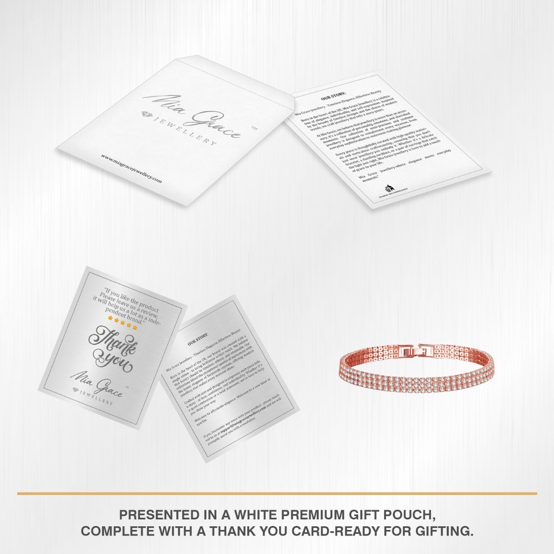 Three Row Pave Bracelet