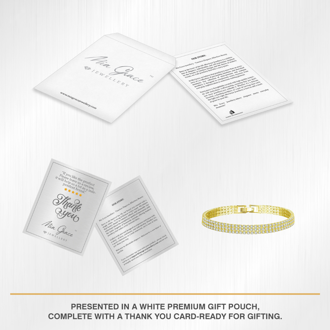 Three Row Pave Bracelet