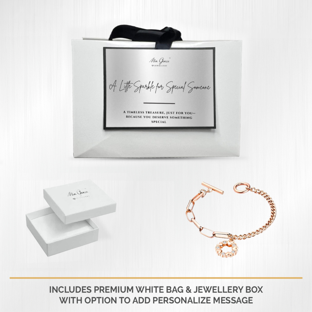 MGJ™ Crystal Love Heart Charm Toggle Bracelet