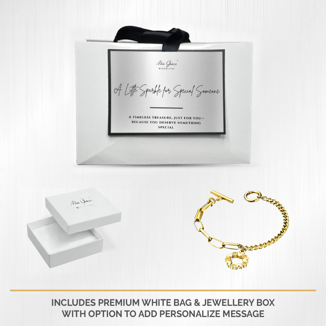 MGJ™ Crystal Love Heart Charm Toggle Bracelet