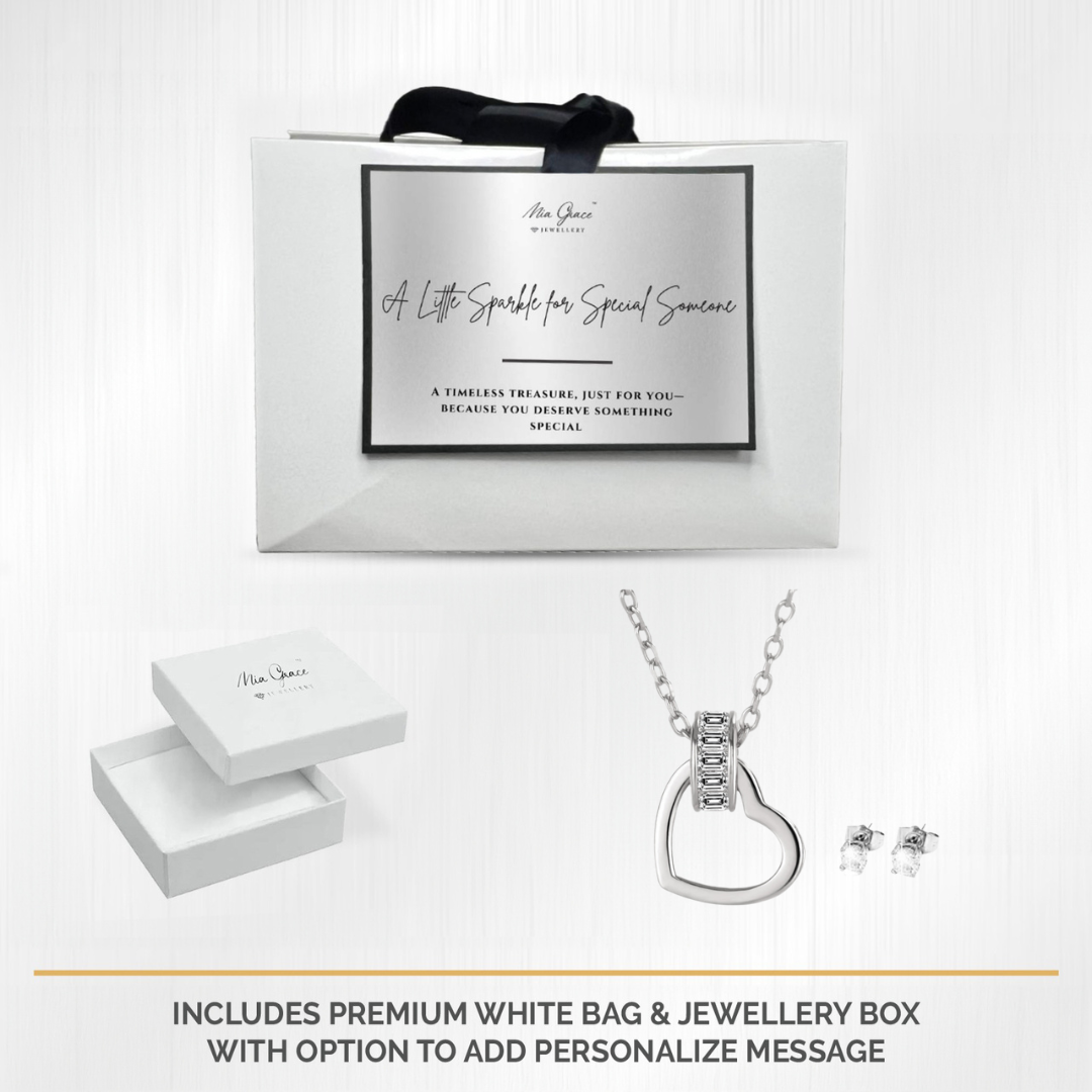 MGJ™ Heart Charm Pendant & Earrings
