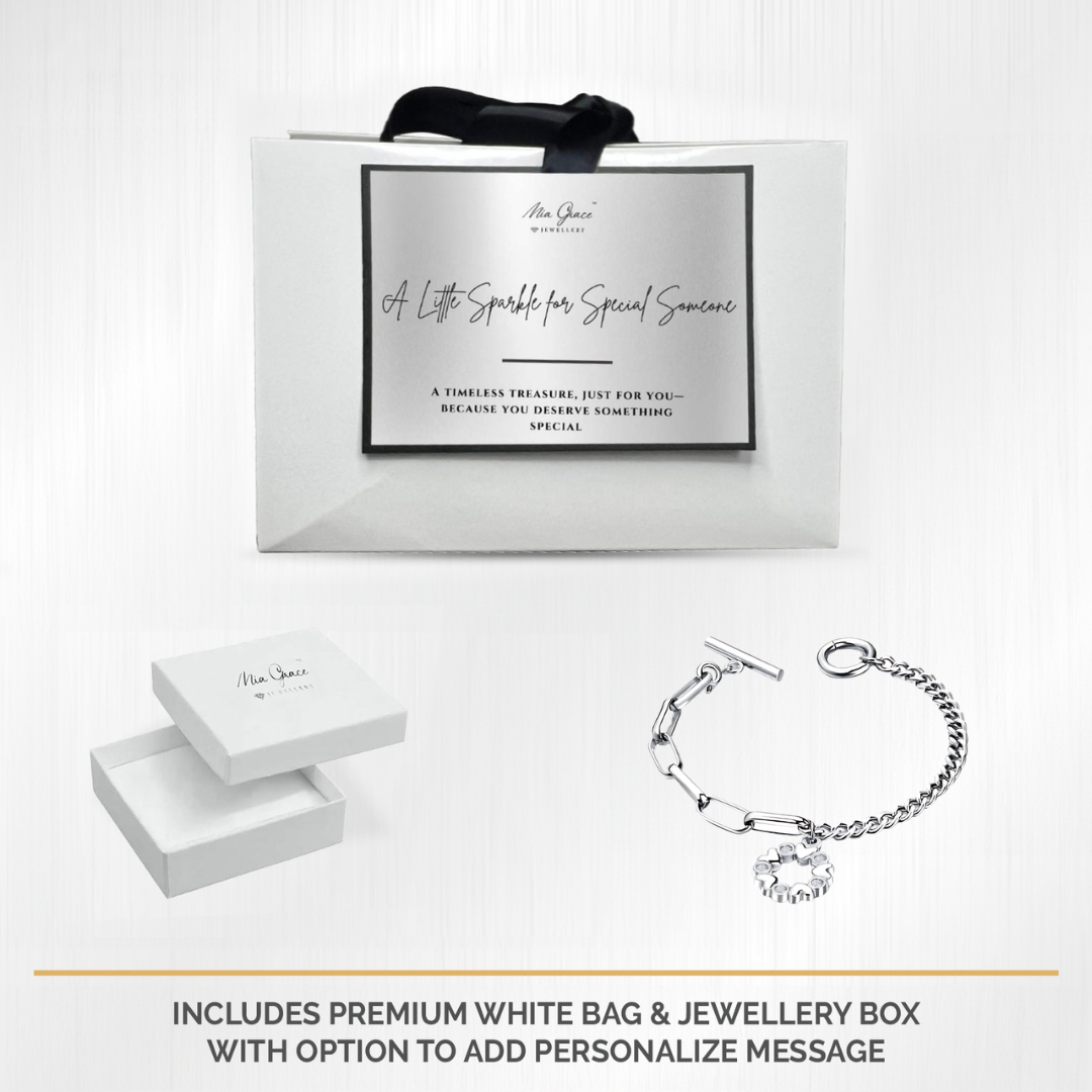 MGJ™ Crystal Love Heart Charm Toggle Bracelet