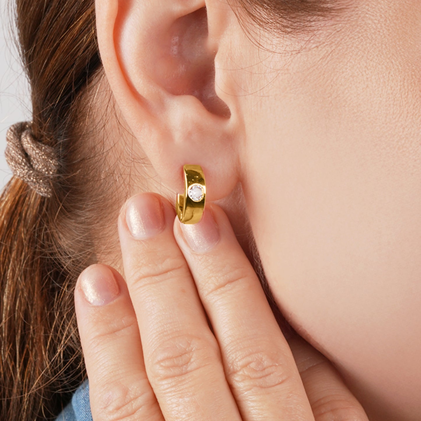 Crystal Hoop Earrings
