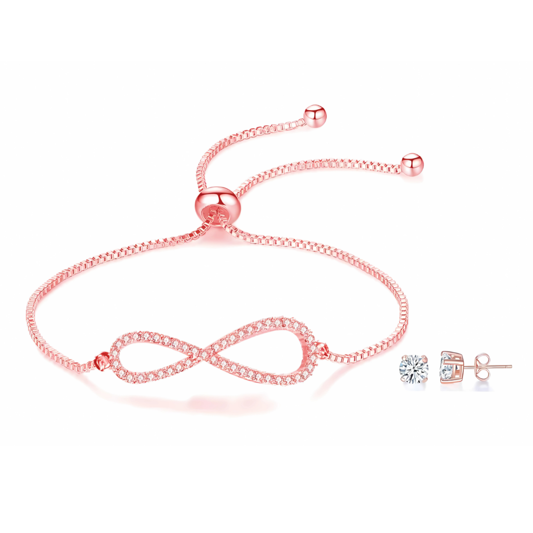 Infinity Bracelet & Earrings