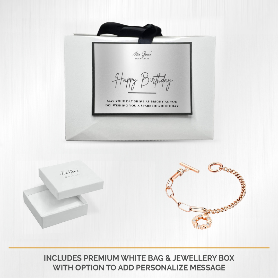 MGJ™ Crystal Love Heart Charm Toggle Bracelet