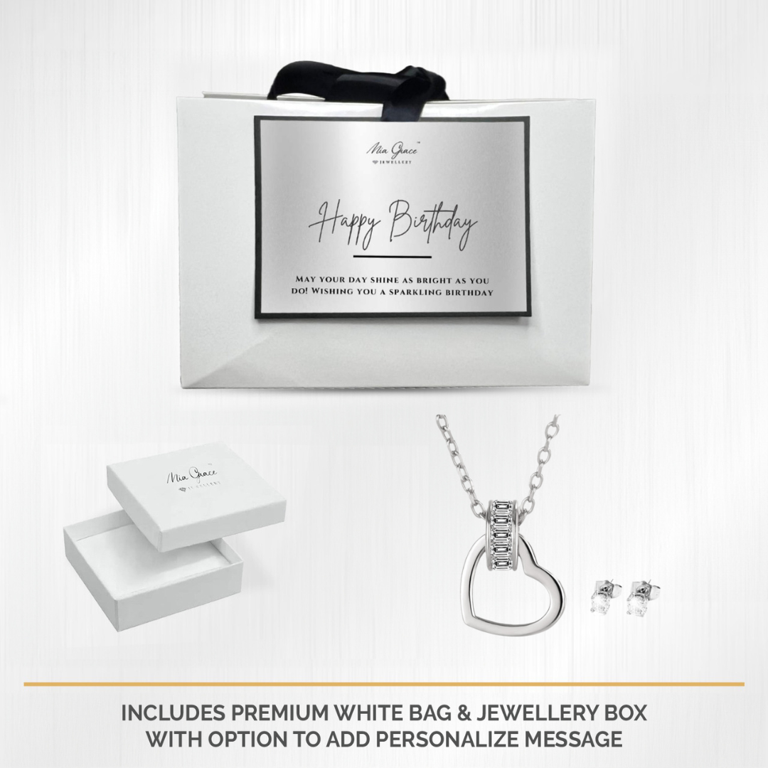 MGJ™ Heart Charm Pendant & Earrings
