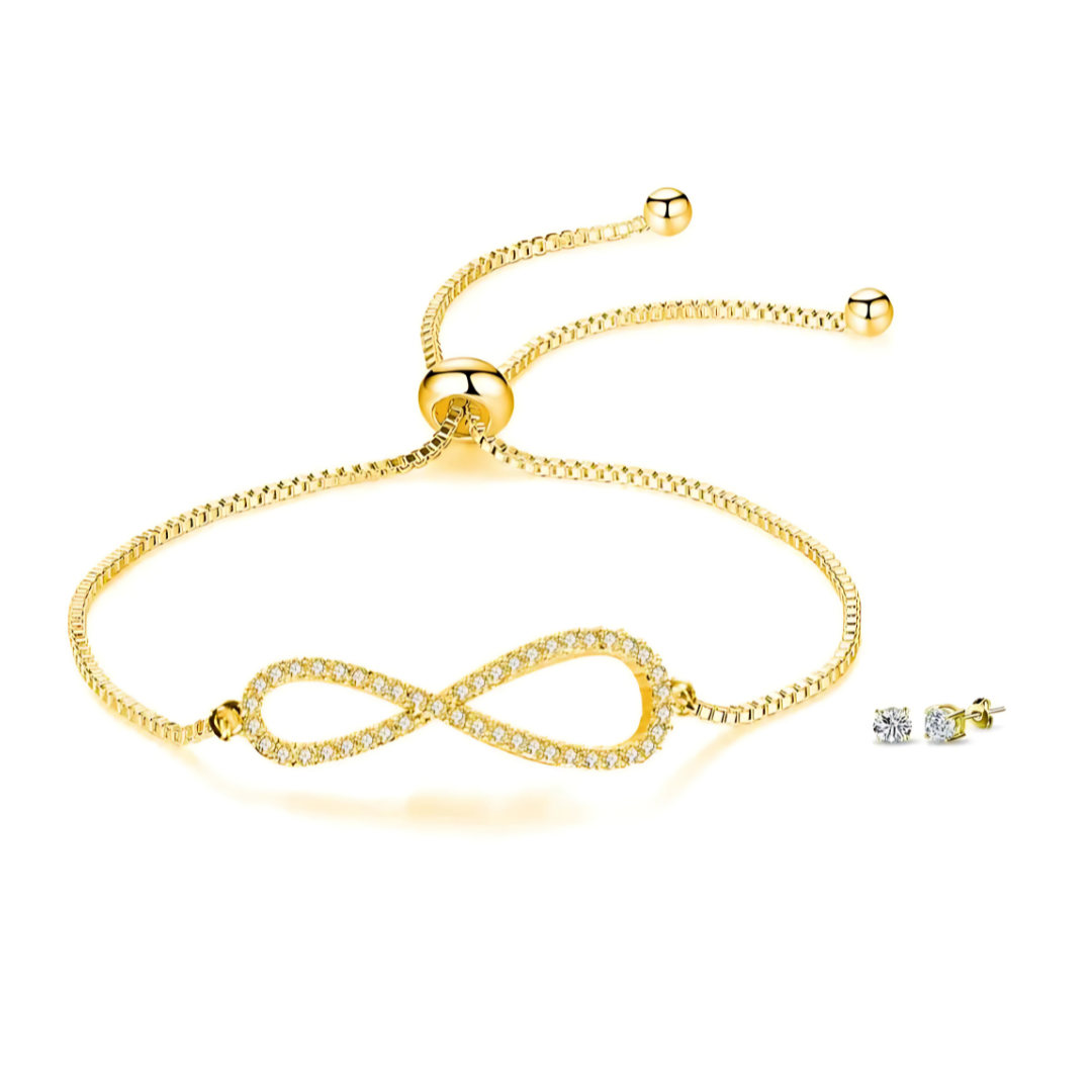 Infinity Bracelet & Earrings