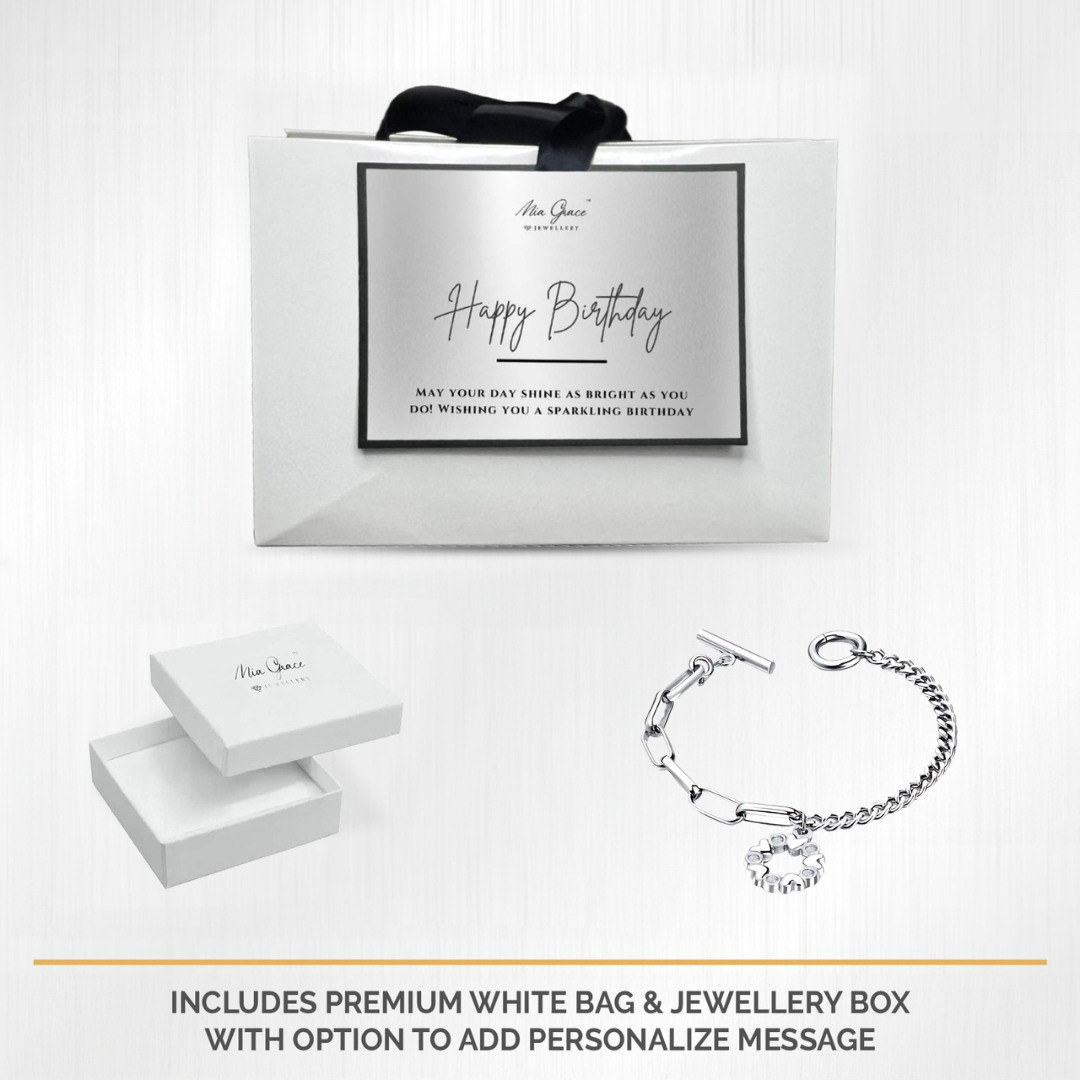 MGJ™ Crystal Love Heart Charm Toggle Bracelet