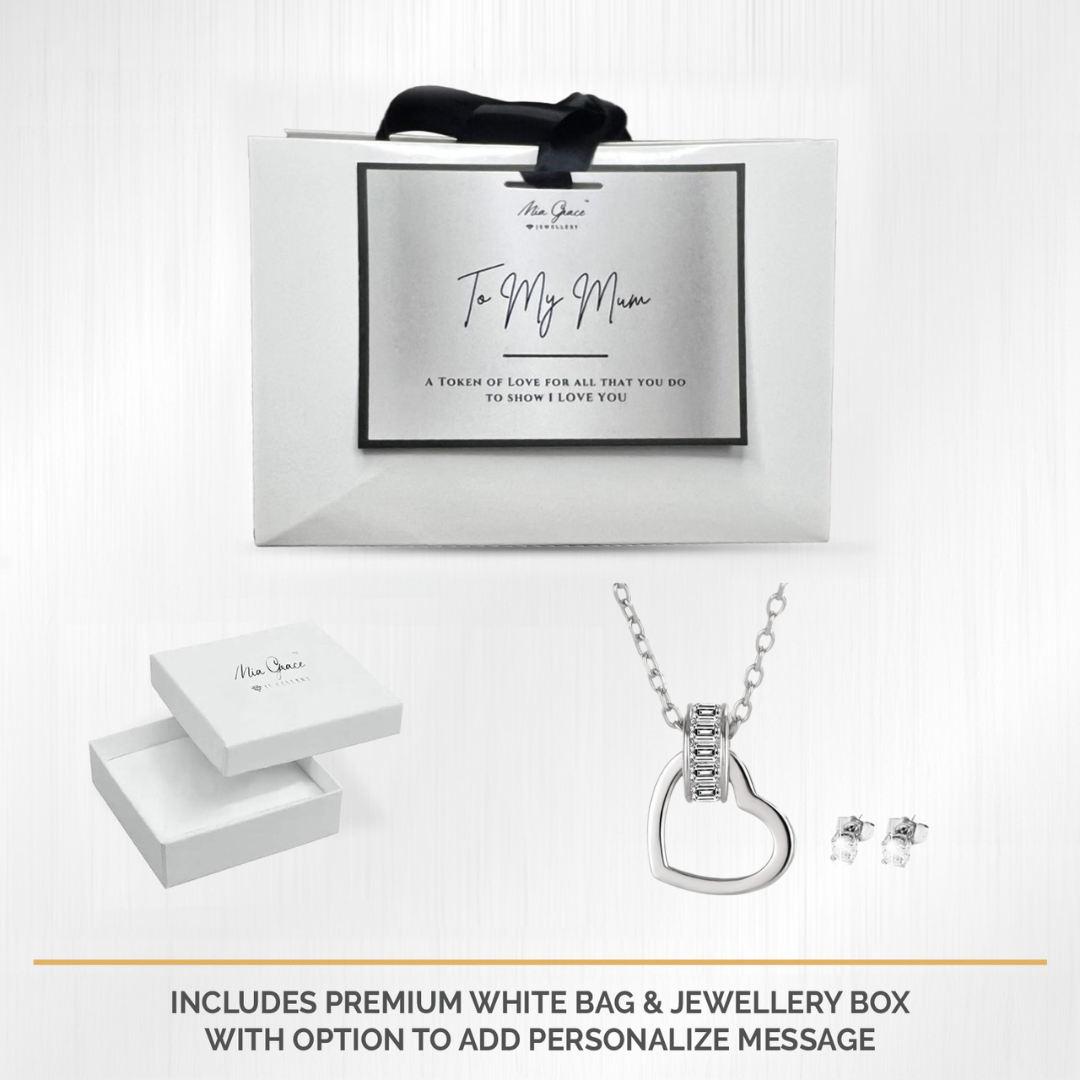 MGJ™ Heart Charm Pendant & Earrings