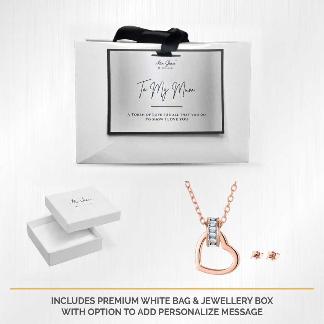 MGJ™ Heart Charm Pendant & Earrings