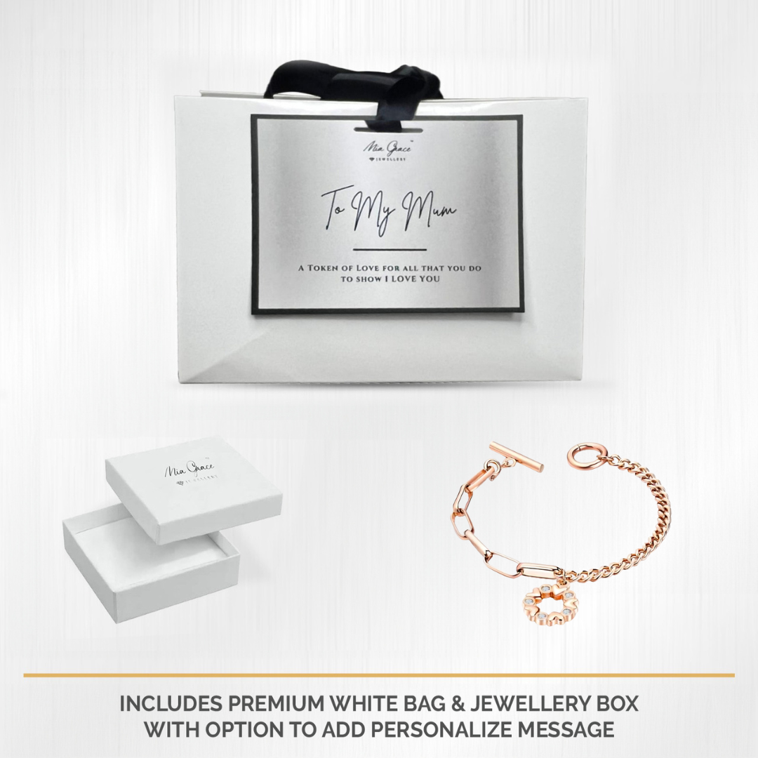 MGJ™ Crystal Love Heart Charm Toggle Bracelet
