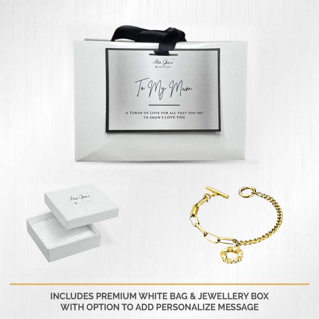 MGJ™ Crystal Love Heart Charm Toggle Bracelet